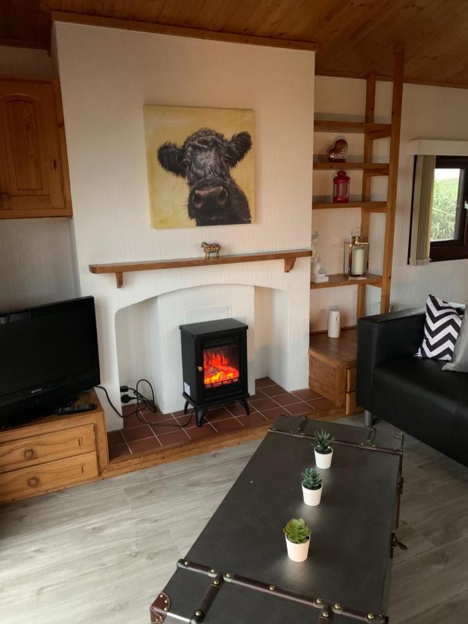 Lodge Cabin With Fabulous Views - Farm Holiday สแตรนราร์ ภายนอก รูปภาพ